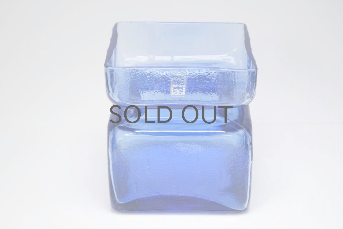 画像8: 北欧雑貨/Riihimaen Lasi/リーヒマエンラシ/Pala/パラシリーズ/花瓶/ブルー/Lサイズ/No.2 (8)