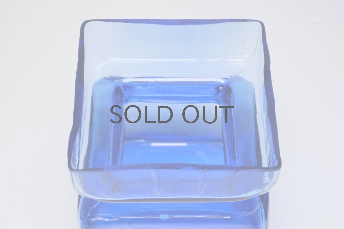 画像3: 北欧雑貨/Riihimaen Lasi/リーヒマエンラシ/Pala/パラシリーズ/花瓶/ブルー/Lサイズ/No.2 (3)