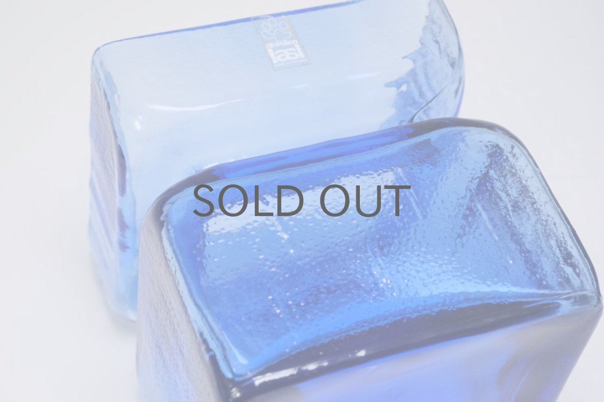 画像6: 北欧雑貨/Riihimaen Lasi/リーヒマエンラシ/Pala/パラシリーズ/花瓶/ブルー/Lサイズ/No.2 (6)