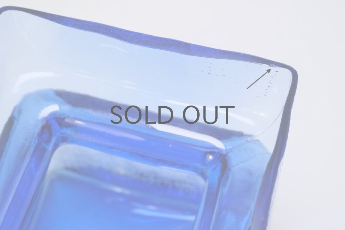 画像5: 北欧雑貨/Riihimaen Lasi/リーヒマエンラシ/Pala/パラシリーズ/花瓶/ブルー/Lサイズ/No.2 (5)