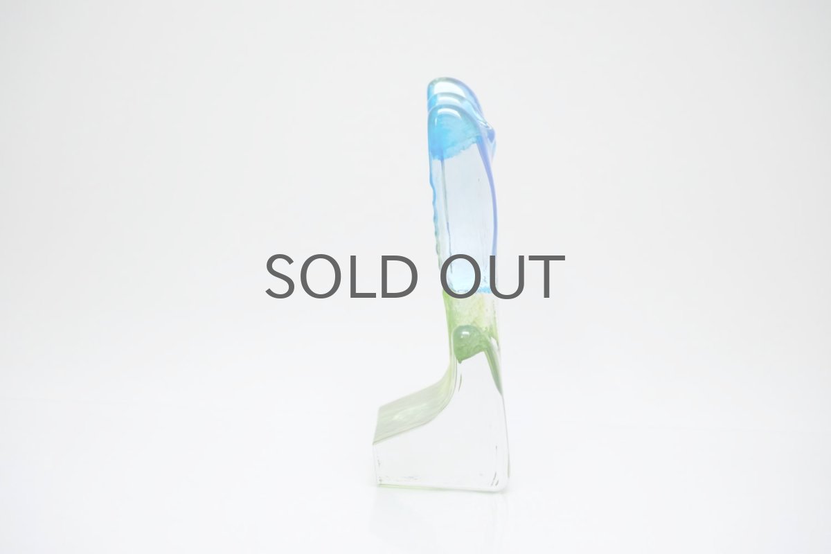 画像8: スウェーデン/Sea Glasbruk製/チューリップのガラスオブジェ/ブルー✕グリーン (8)
