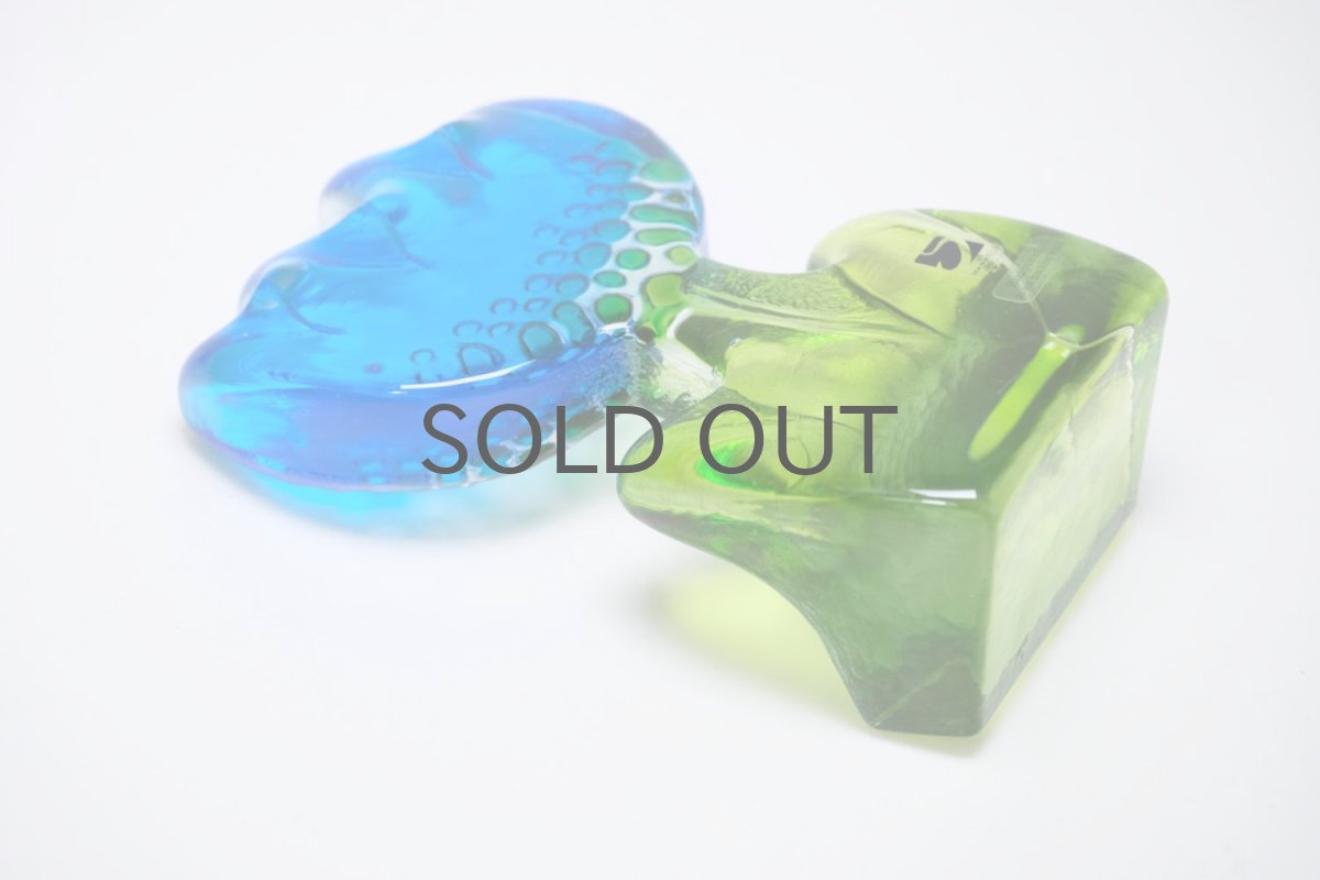 画像9: スウェーデン/Sea Glasbruk製/チューリップのガラスオブジェ/ブルー✕グリーン (9)