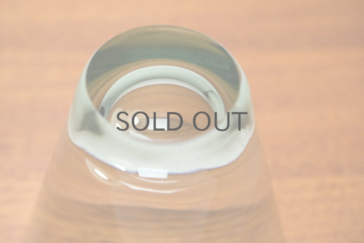 画像4: ビンテージ北欧雑貨/Kaj Franck/カイ・フランク/Nuutajarvi/ヌータヤルヴィ/2744/厚底タンブラー/ペールグリーン/No.2 (4)