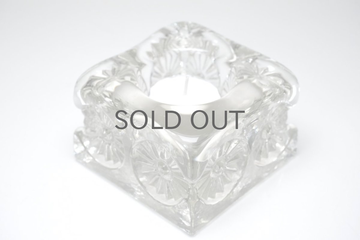 画像2: スウェーデン/BODA /Rolf Sinnemark/キャンドルホルダー/Daisy/デイジー/クリア (2)