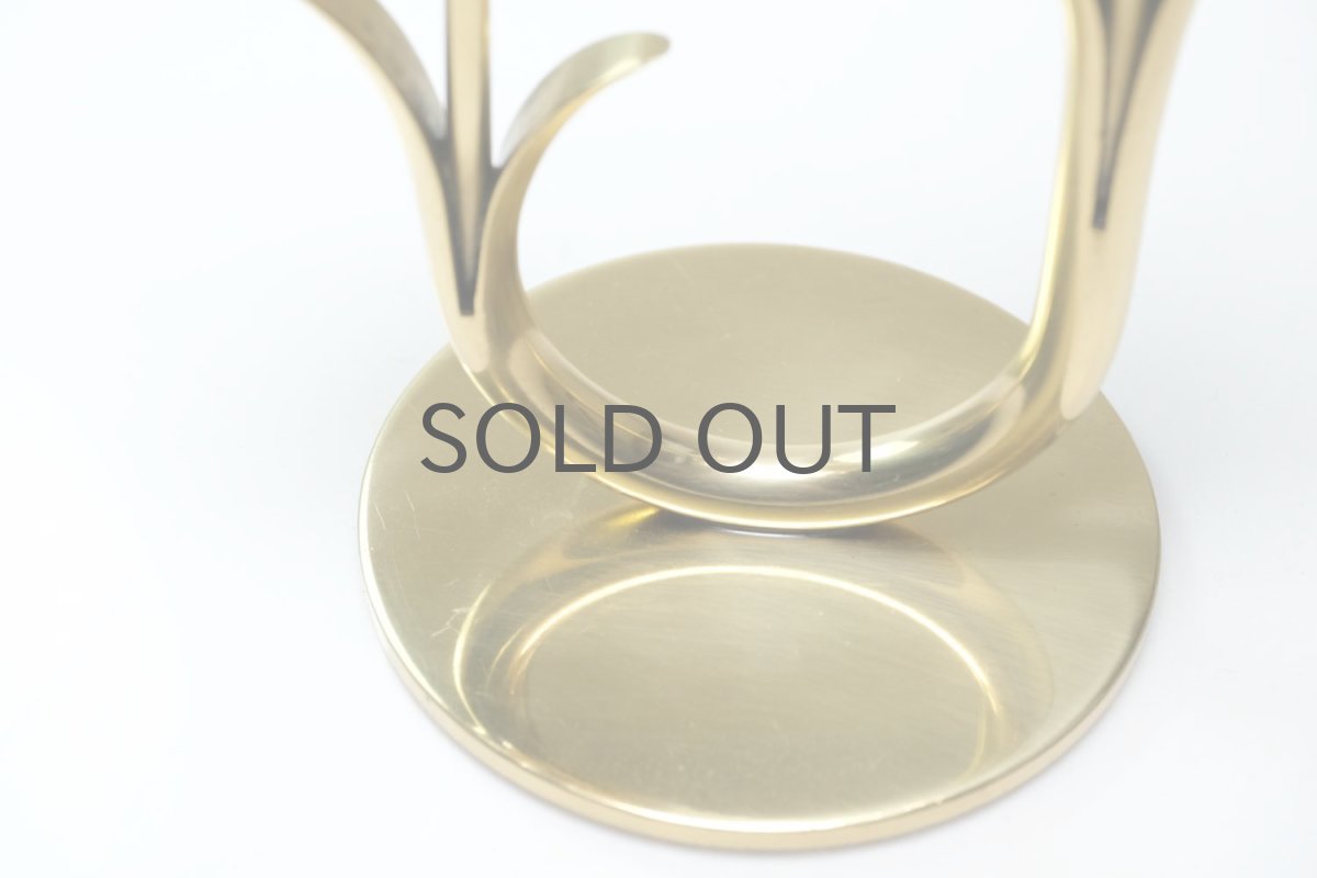 画像6: スウェーデン/Gunnar Ander/グンナー アンデル/キャンドルスタンド/クリア花2連 (6)