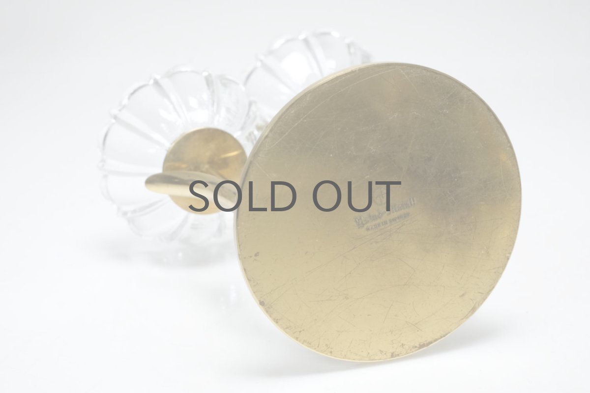 画像7: スウェーデン/Gunnar Ander/グンナー アンデル/キャンドルスタンド/クリア花2連 (7)