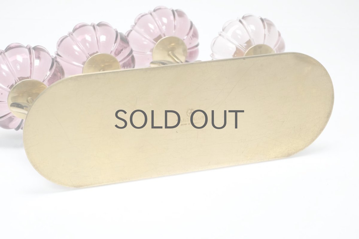 画像8: スウェーデン/Gunnar Ander/グンナー アンデル/キャンドルスタンド/パープル花4連 (8)