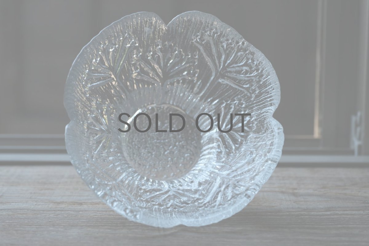 画像7: ビンテージ北欧ガラス/フィンランド/Mantsalan Lasisepat/シャク/クリア/花瓶/キャンドルホルダー/Sサイズ (7)