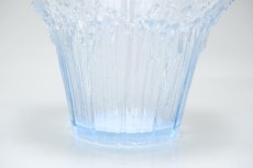 画像4: ビンテージ北欧ガラス/フィンランド/Mantsalan Lasisepat/クロッカス/レカカラー水色/花瓶/キャンドルホルダー/Lサイズ (4)