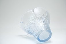 画像6: ビンテージ北欧ガラス/フィンランド/Mantsalan Lasisepat/クロッカス/レカカラー水色/花瓶/キャンドルホルダー/Lサイズ (6)