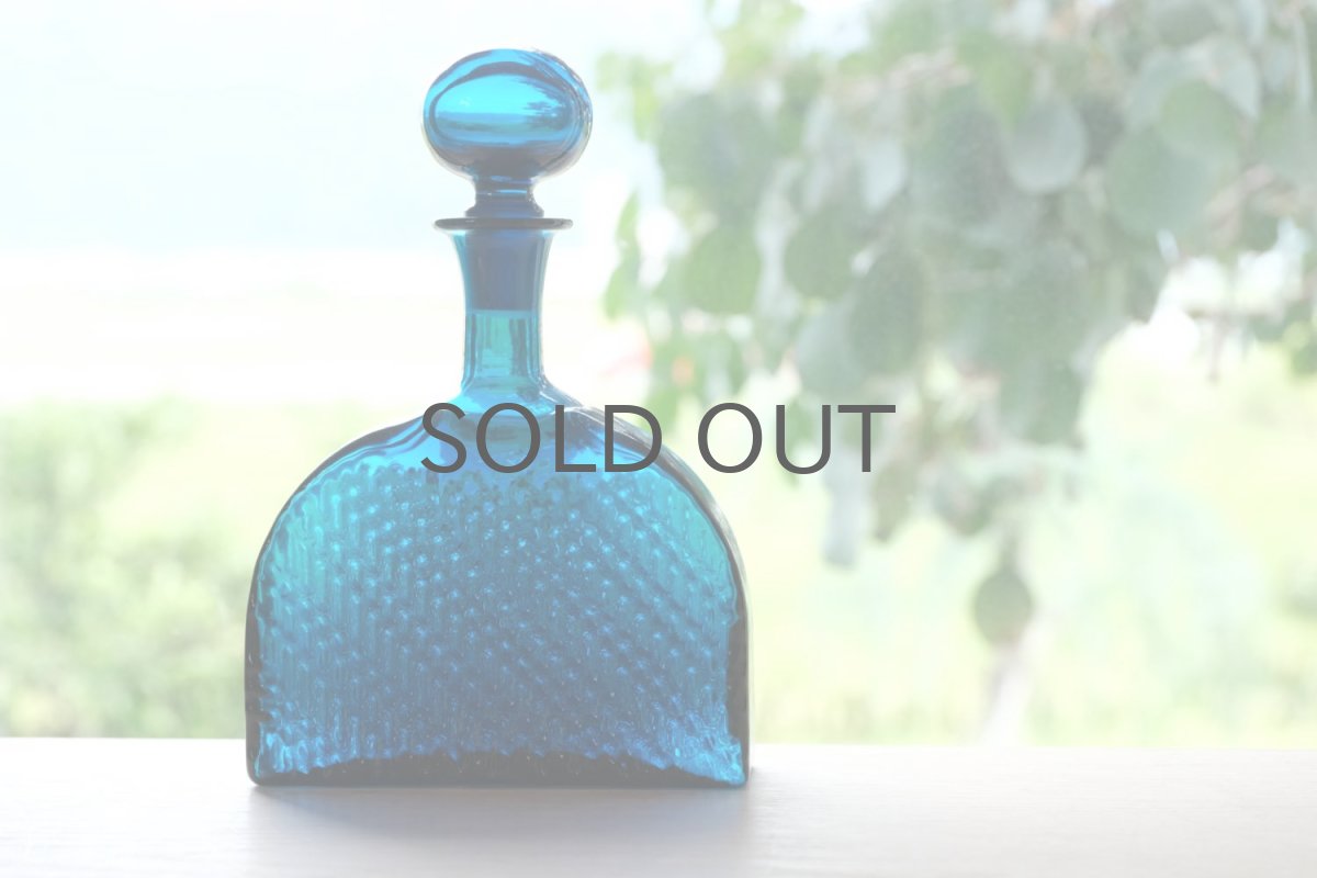 画像13: Riihimaen Lasi/ナニー・スティル/Flindari/フリンダリ/カラフェ/ダークブルー (13)