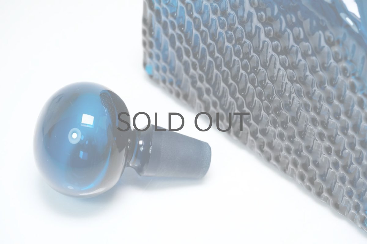 画像9: Riihimaen Lasi/ナニー・スティル/Flindari/フリンダリ/カラフェ/ダークブルー (9)