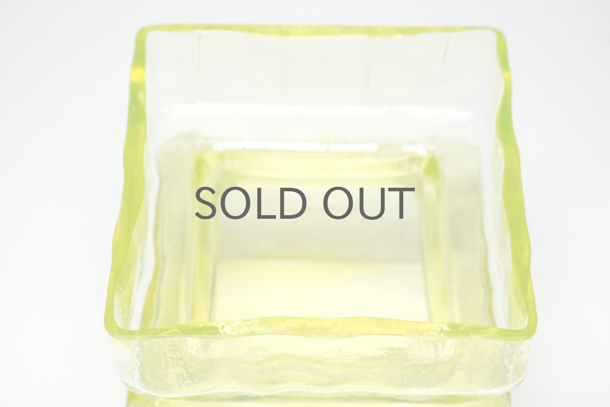 画像2: 北欧雑貨/RIIHIMÄKI lasi/リーヒマエンラシ/Palaシリーズ/花瓶/イエロー/Lサイズ (2)