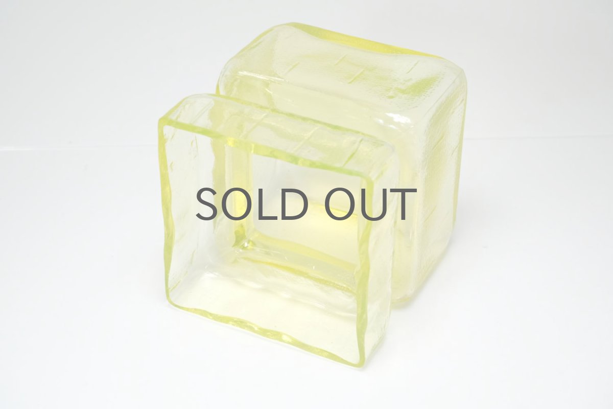 画像4: 北欧雑貨/RIIHIMÄKI lasi/リーヒマエンラシ/Palaシリーズ/花瓶/イエロー/Lサイズ (4)