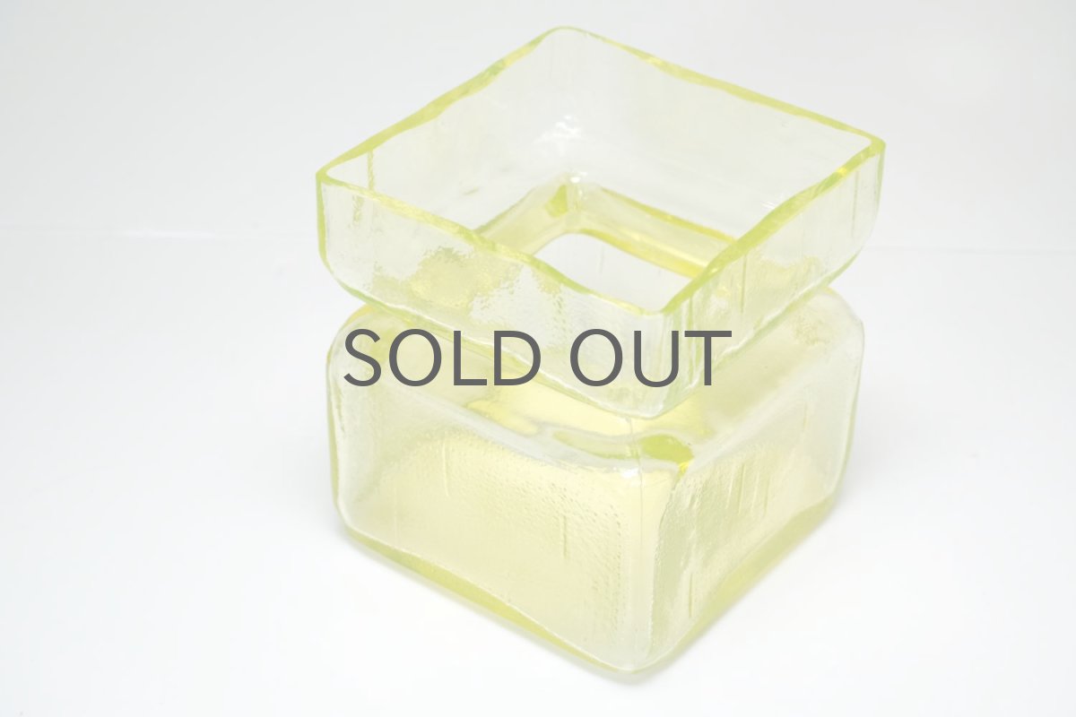 画像3: 北欧雑貨/RIIHIMÄKI lasi/リーヒマエンラシ/Palaシリーズ/花瓶/イエロー/Lサイズ (3)