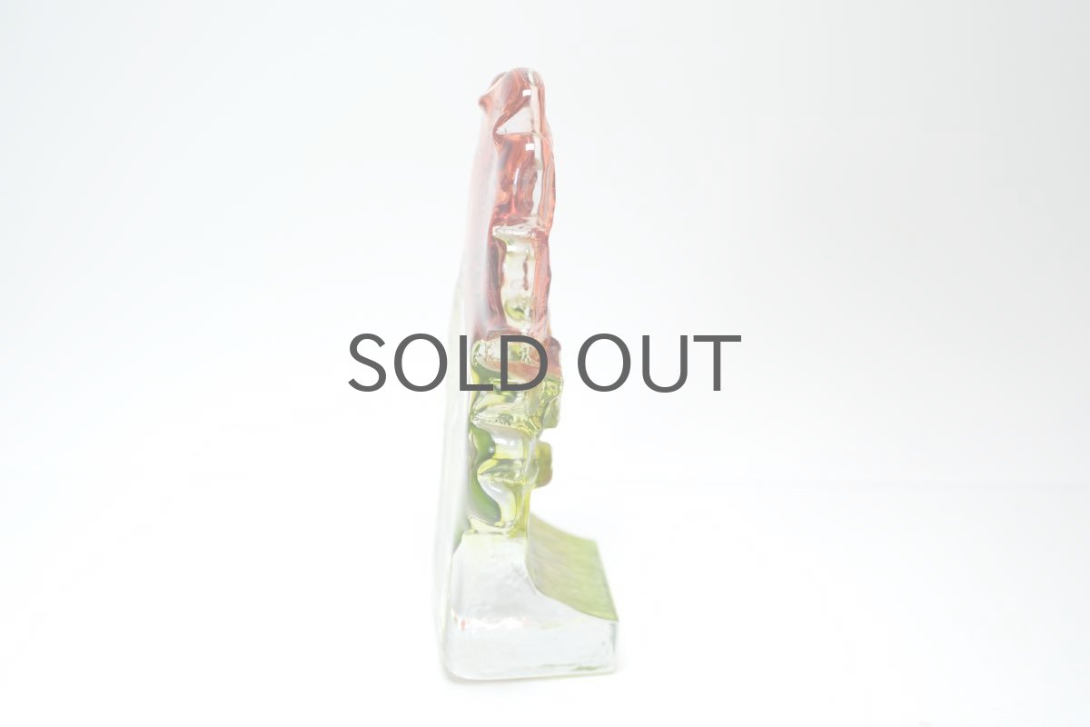 画像5: スウェーデン/Sea Glasbruk製/バラのガラスオブジェ/レッド (5)