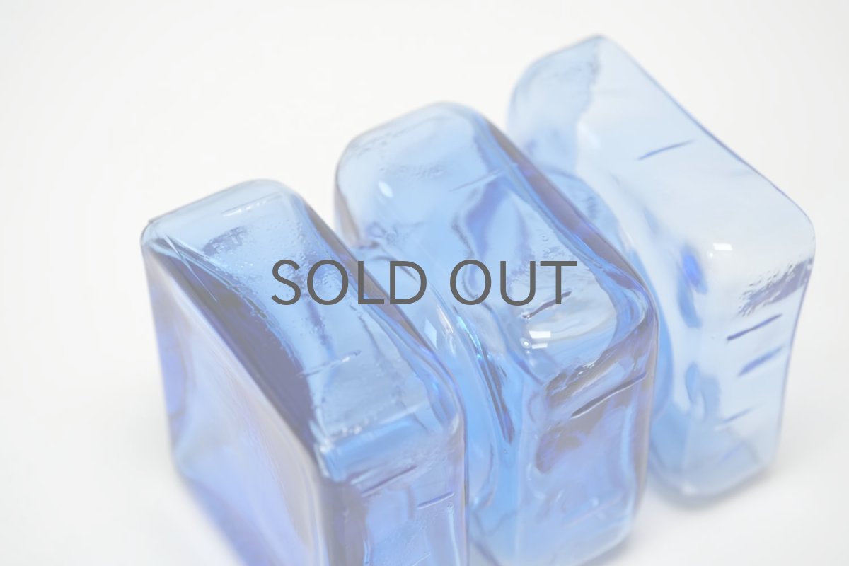 画像4: 北欧雑貨/Riihimaen Lasi/リーヒマエンラシ/Palaシリーズ/花瓶/ブルー/３段 (4)