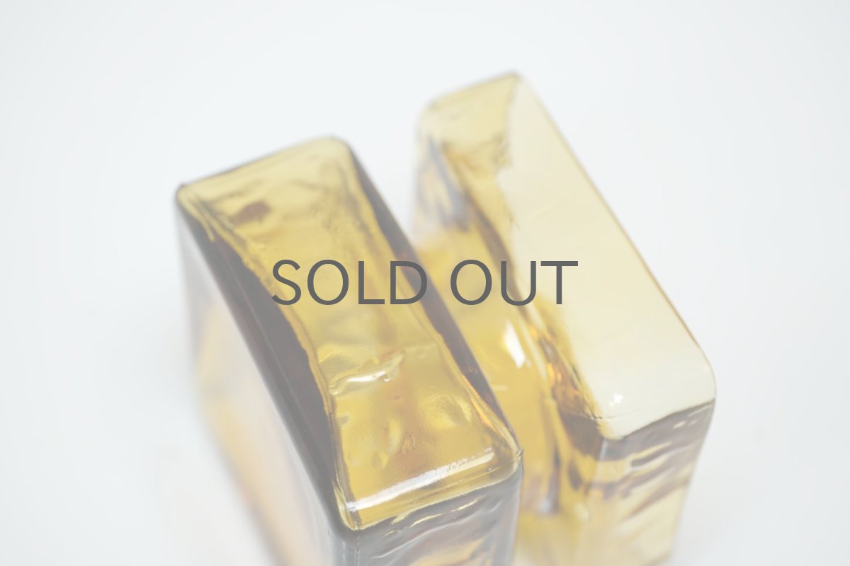 画像3: 北欧雑貨/Riihimaen Lasi/リーヒマエンラシ/Palaシリーズ/花瓶/アンバー/Mサイズ/No.1 (3)