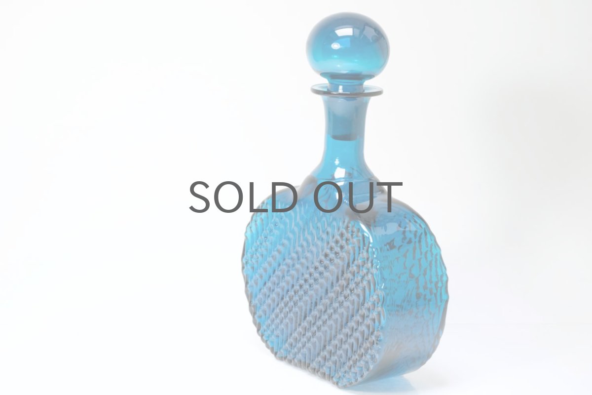 画像4: Riihimaen Lasi/ナニー・スティル/Flindari/フリンダリ/カラフェ/ダークブルー (4)