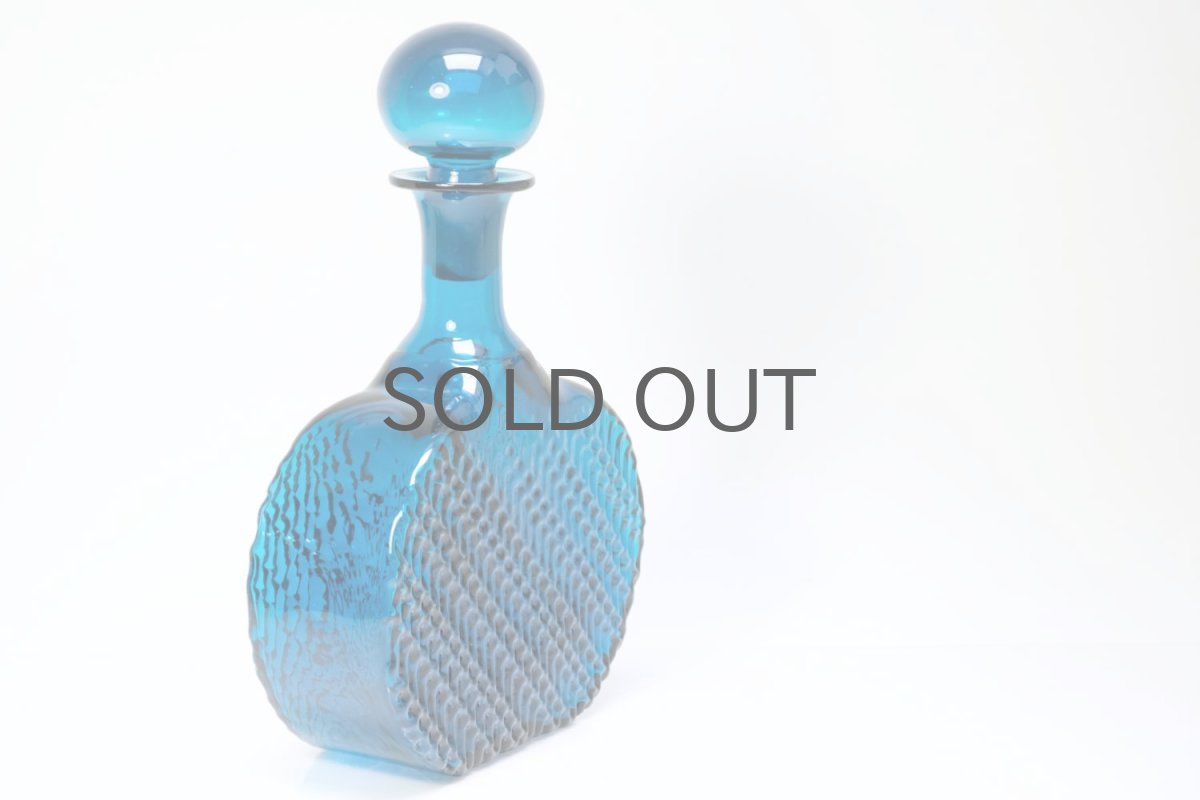 画像2: Riihimaen Lasi/ナニー・スティル/Flindari/フリンダリ/カラフェ/ダークブルー (2)