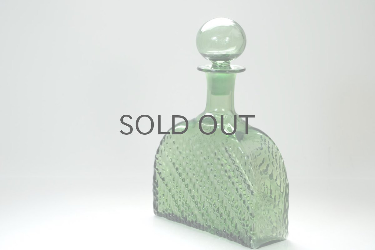 画像2: Riihimaen Lasi/ナニー・スティル/Flindari/フリンダリ/カラフェ/モスグリーン (2)