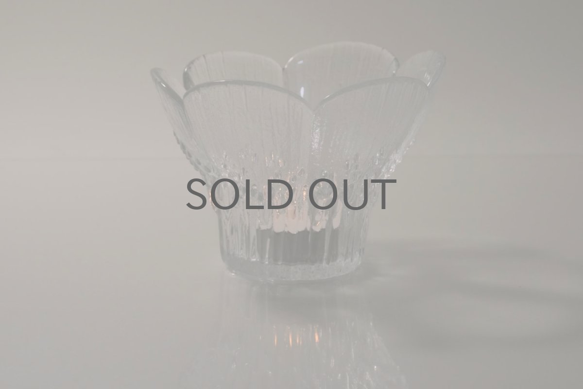 画像10: ビンテージ北欧ガラス/フィンランド/Lasisepat/ラシセパット/クロッカス/クリア/花瓶/キャンドルホルダー/Sサイズ (10)