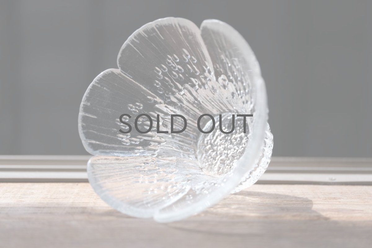 画像5: ビンテージ北欧ガラス/フィンランド/Lasisepat/ラシセパット/クロッカス/クリア/花瓶/キャンドルホルダー/Sサイズ (5)