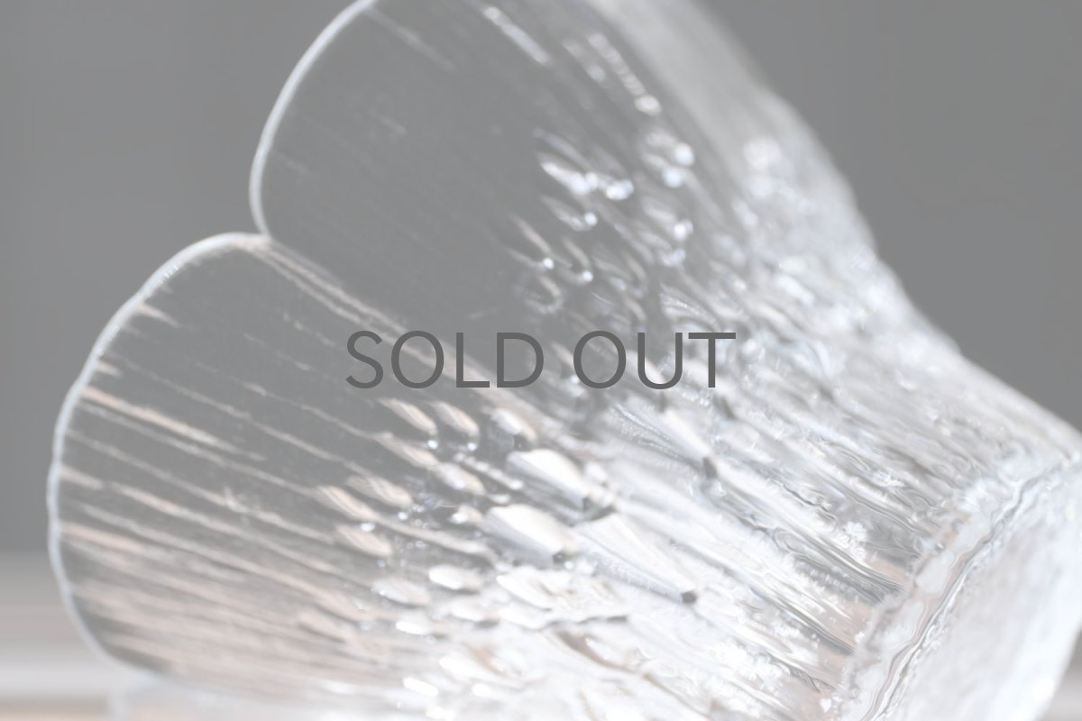 画像9: ビンテージ北欧ガラス/フィンランド/Lasisepat/ラシセパット/クロッカス/クリア/花瓶/キャンドルホルダー/Sサイズ (9)