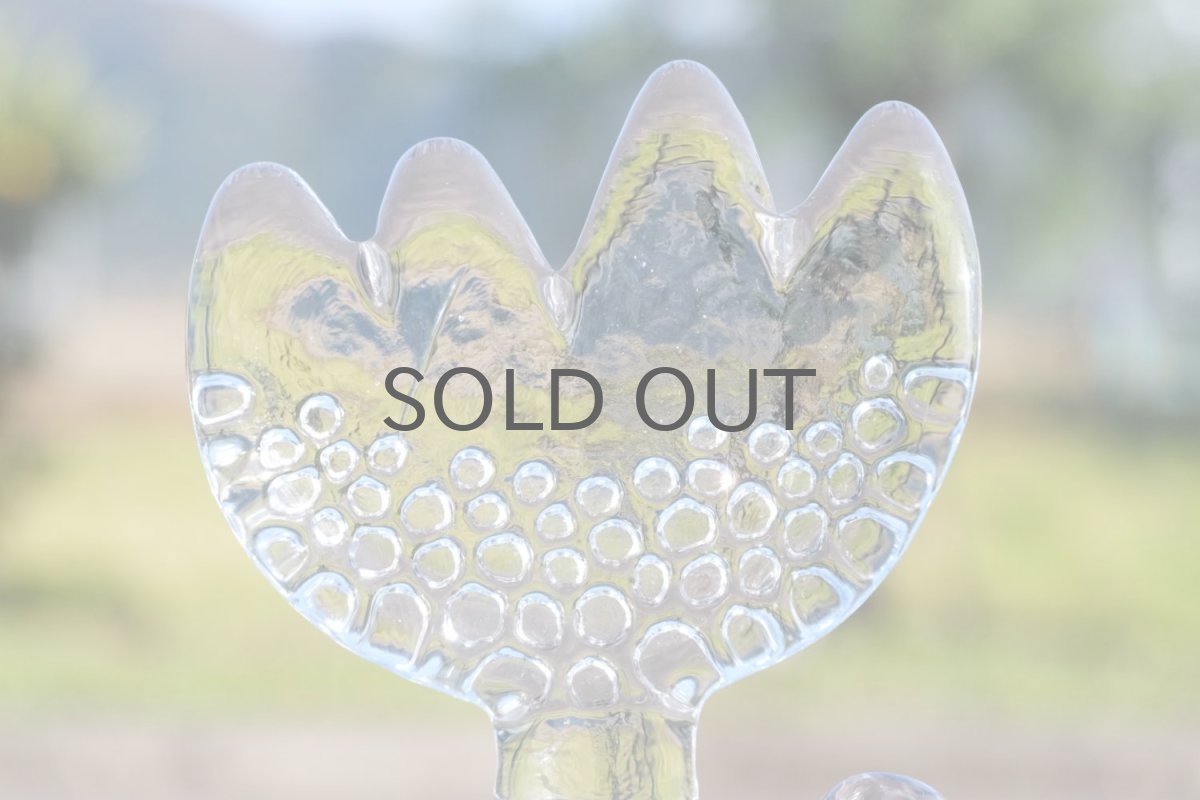 画像2: スウェーデン/Sea Glasbruk製/チューリップのガラスオブジェ/クリア (2)