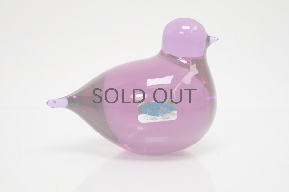 画像1: 北欧アートガラス/ビンテージガラス/Oiva Toikka/オイバ・トイッカ/iittala/イッタラ/Birds/バード/Pulmu/1988/アメジスト (1)