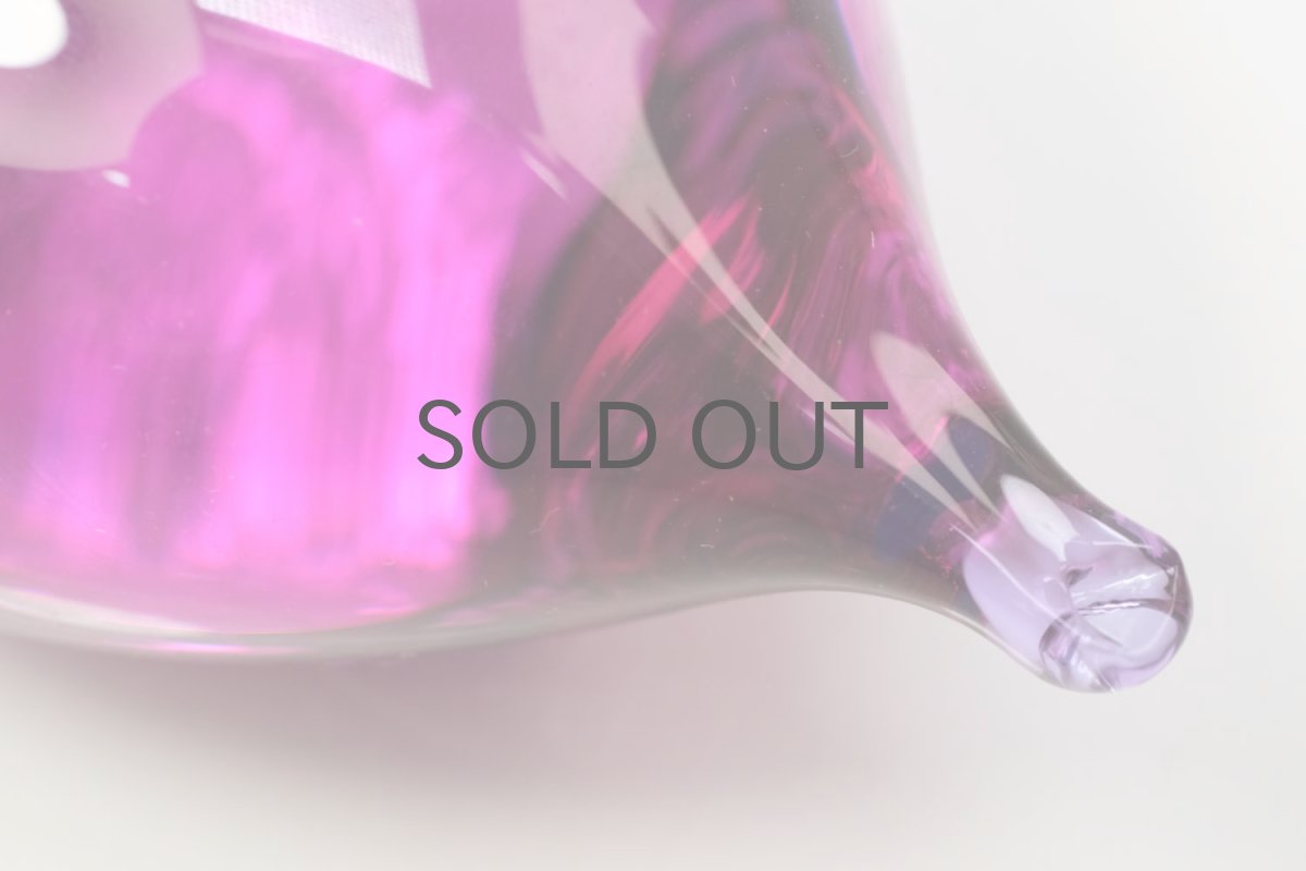 画像4: 北欧アートガラス/ビンテージガラス/Oiva Toikka/オイバ・トイッカ/iittala/イッタラ/Birds/バード/Pulmu/1988/アメジスト (4)