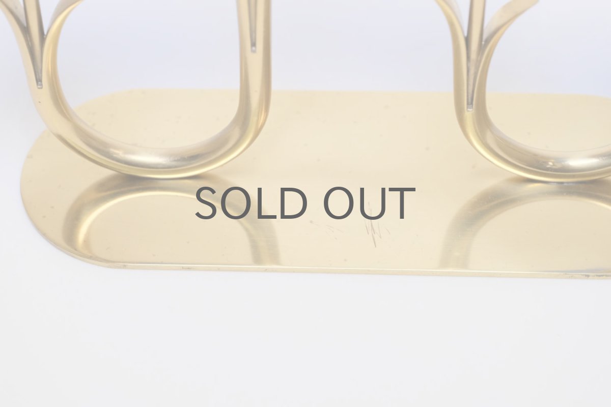 画像5: スウェーデン/Gunnar Ander/グンナー アンデル/キャンドルスタンド/ブルー花4連 (5)