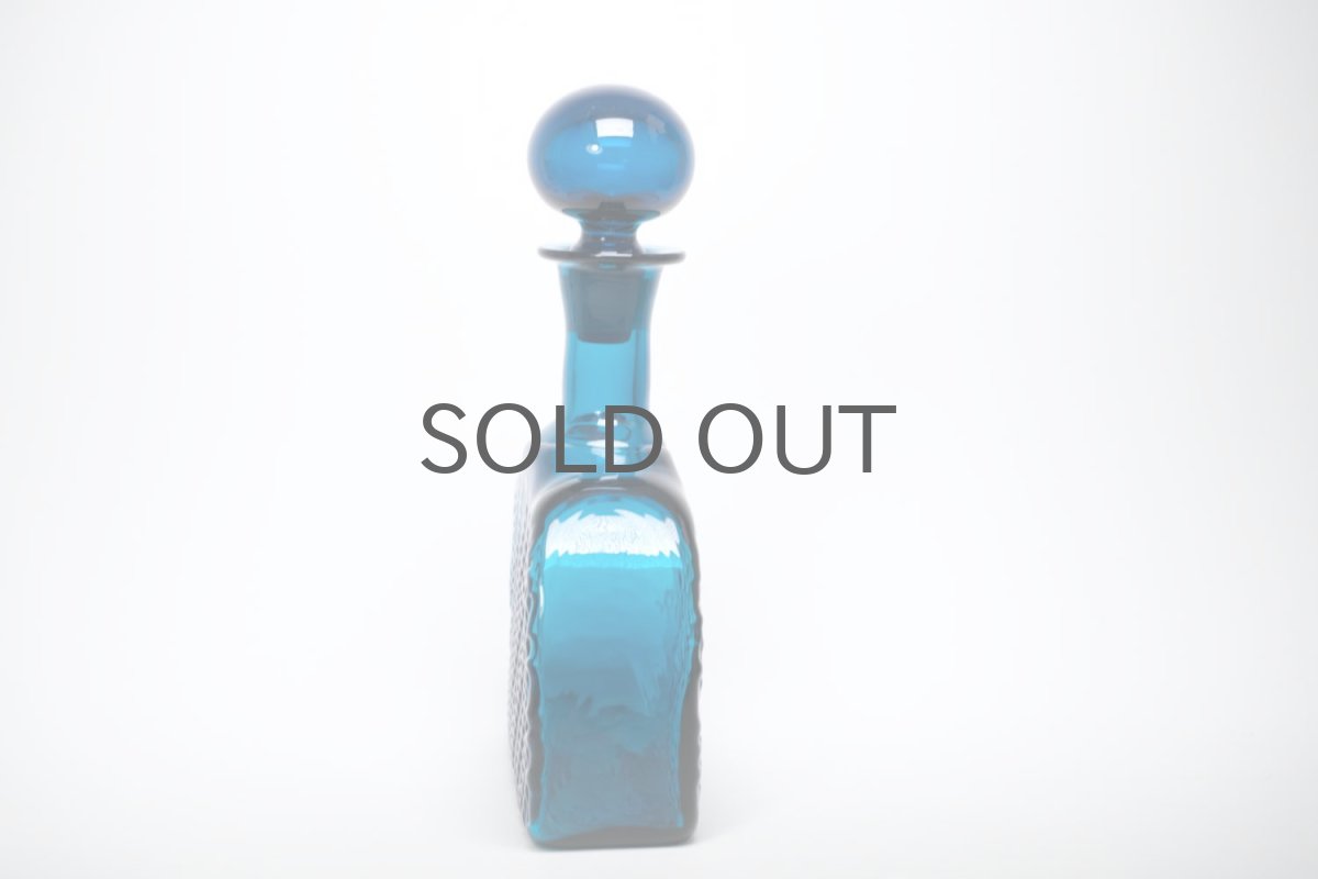 画像3: Riihimaen Lasi/ナニー・スティル/Flindari/フリンダリ/カラフェ/ダークブルー (3)