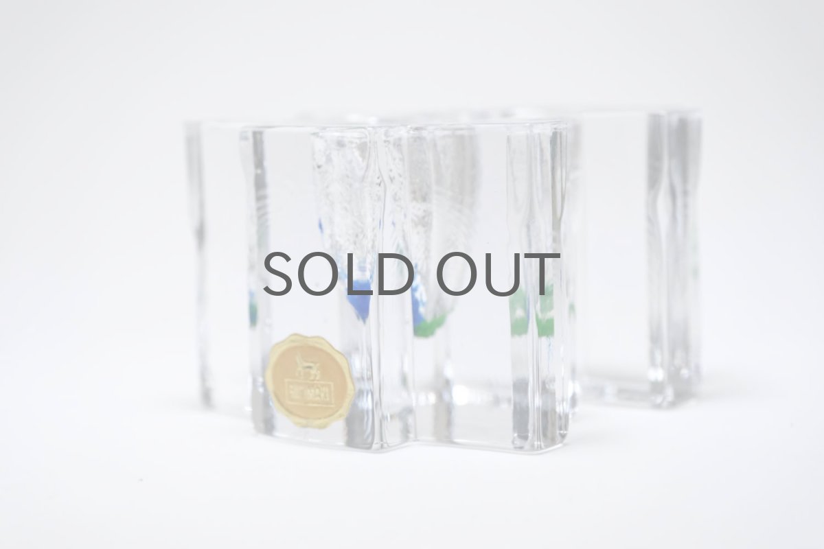 画像6: フィンランド/Riihimaen Lasi/リーヒマエンラシ/Helena Tynell /ヘレナ・ティネル/ガラスオブジェ/オリジナルBOX付き (6)