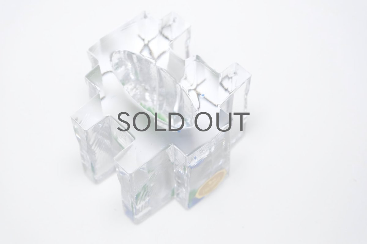 画像5: フィンランド/Riihimaen Lasi/リーヒマエンラシ/Helena Tynell /ヘレナ・ティネル/ガラスオブジェ/オリジナルBOX付き (5)