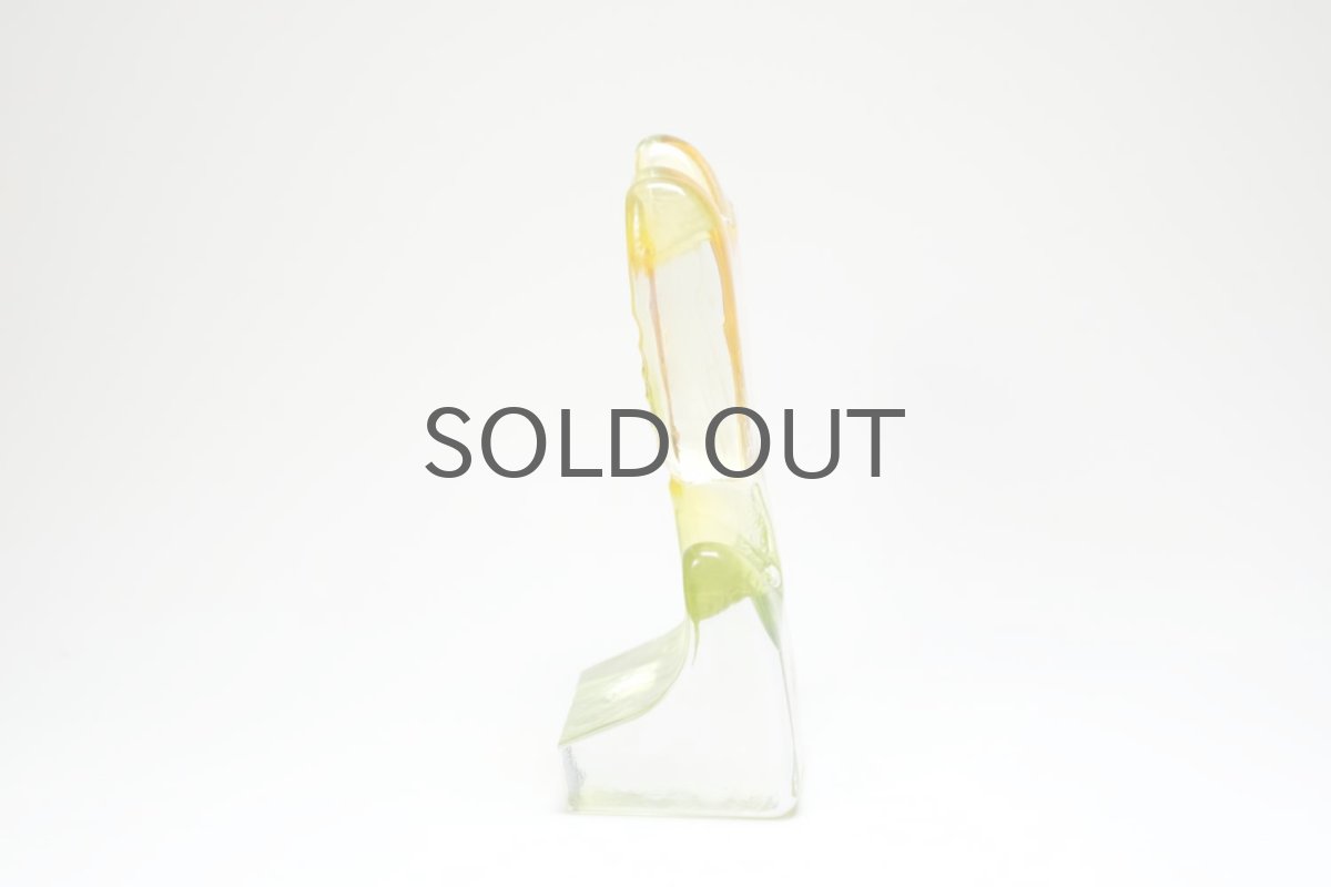 画像6: スウェーデン/Sea Glasbruk製/チューリップのガラスオブジェ/イエロー✕グリーン (6)
