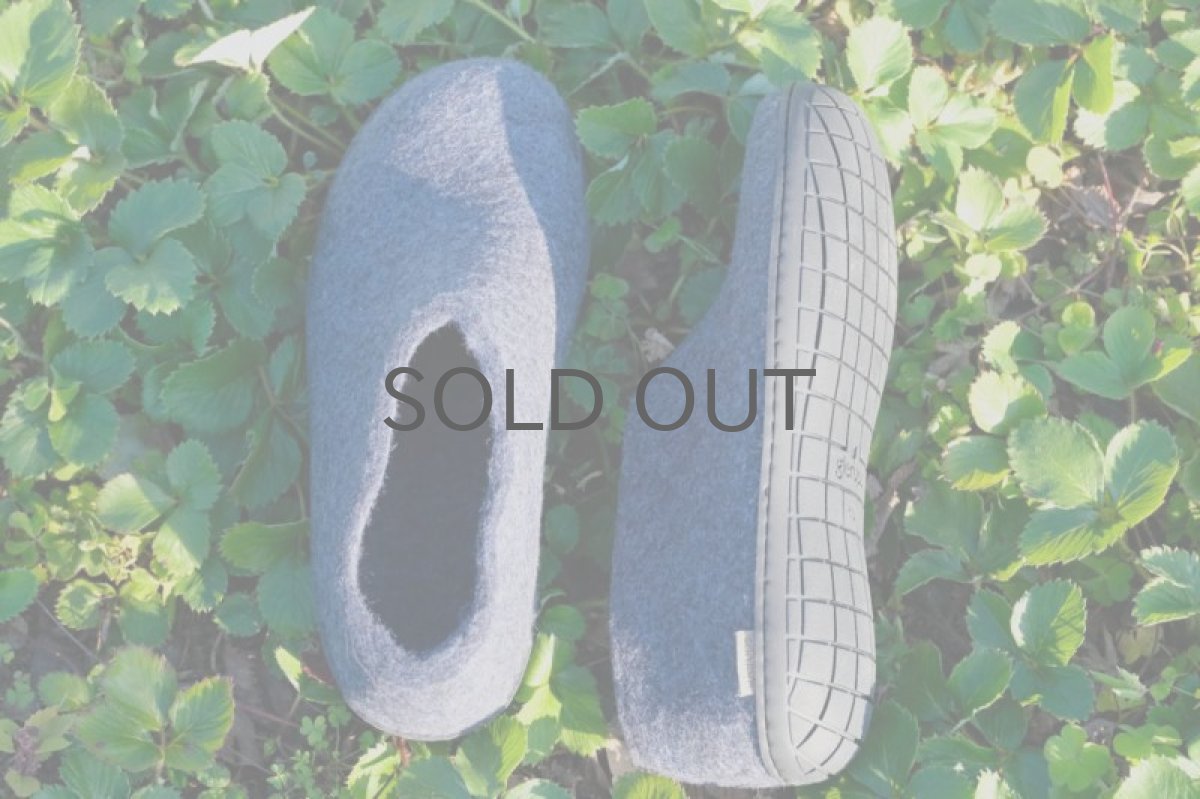 画像3: 北欧デザイン/フエルト×ラバーソール/靴/極厚ウール100%フエルト/glerups/グリオップス/デニム (3)