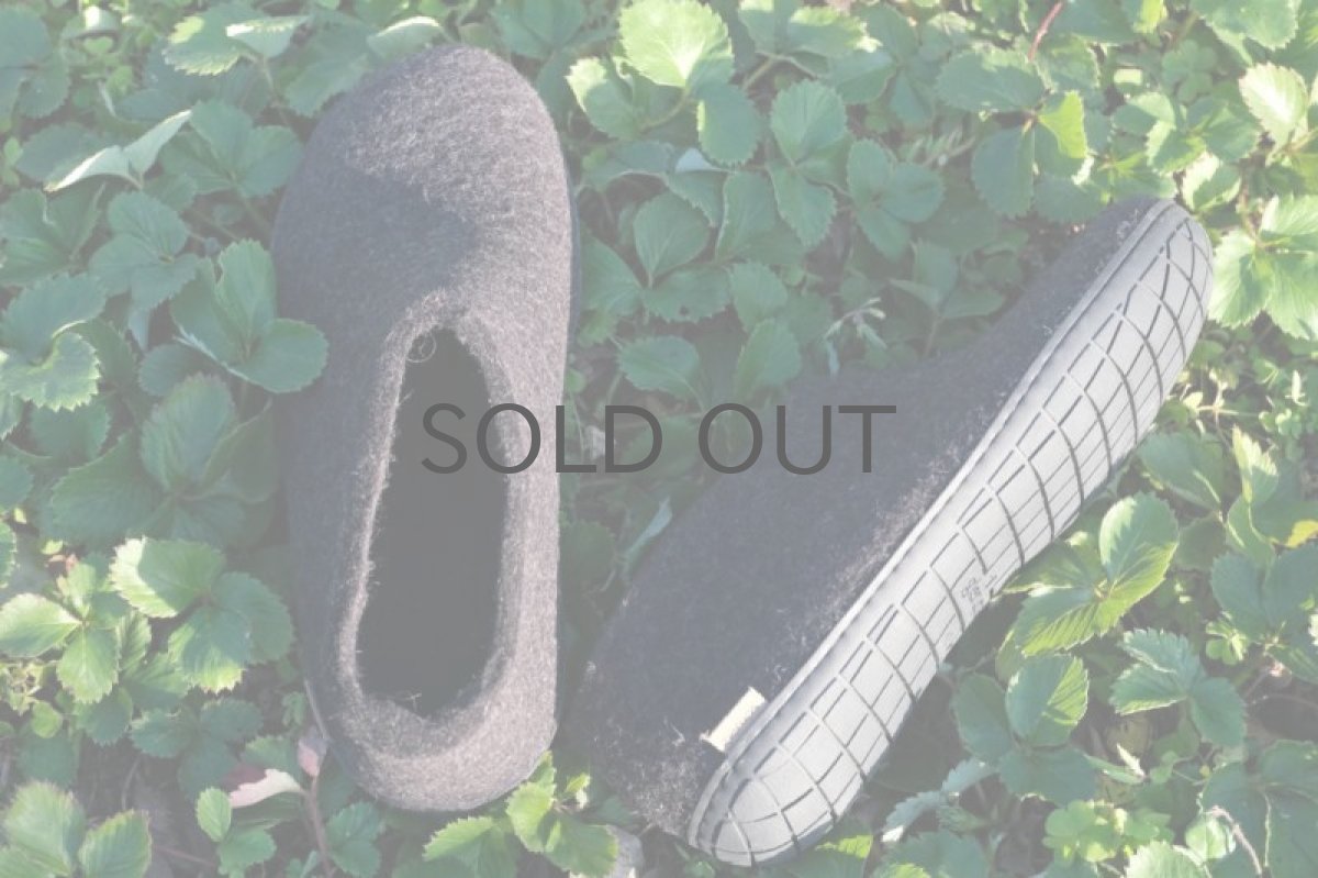 画像3: 北欧デザイン/フエルト×ラバーソール/靴/極厚ウール100%フエルト/glerups/グリオップス/ブラック (3)