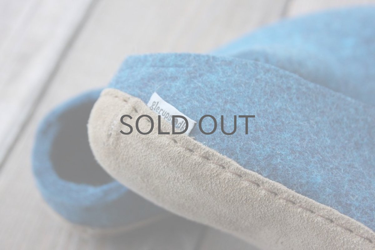 画像3: 北欧デザイン/フェルトスリッパ/極厚ウール100%フェルト/glerups/グリオップス/ターコイズブルー (3)
