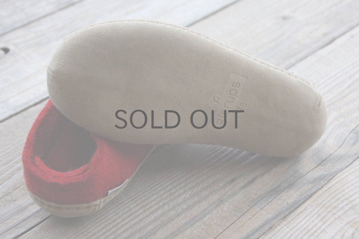 画像5: 北欧デザイン/フェルトスリッパ/極厚ウール100%フェルト/glerups/グリオップス/レッド (5)