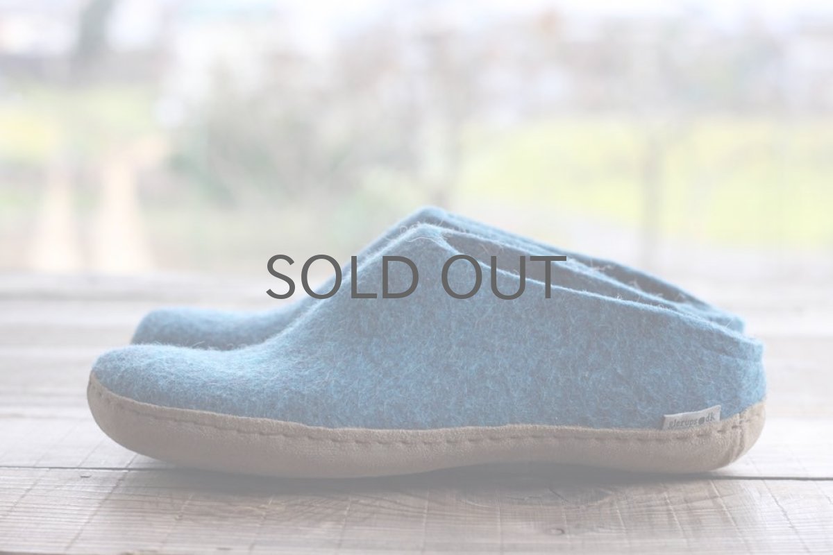 画像2: 北欧デザイン/フェルトスリッパ/極厚ウール100%フェルト/glerups/グリオップス/ターコイズブルー (2)
