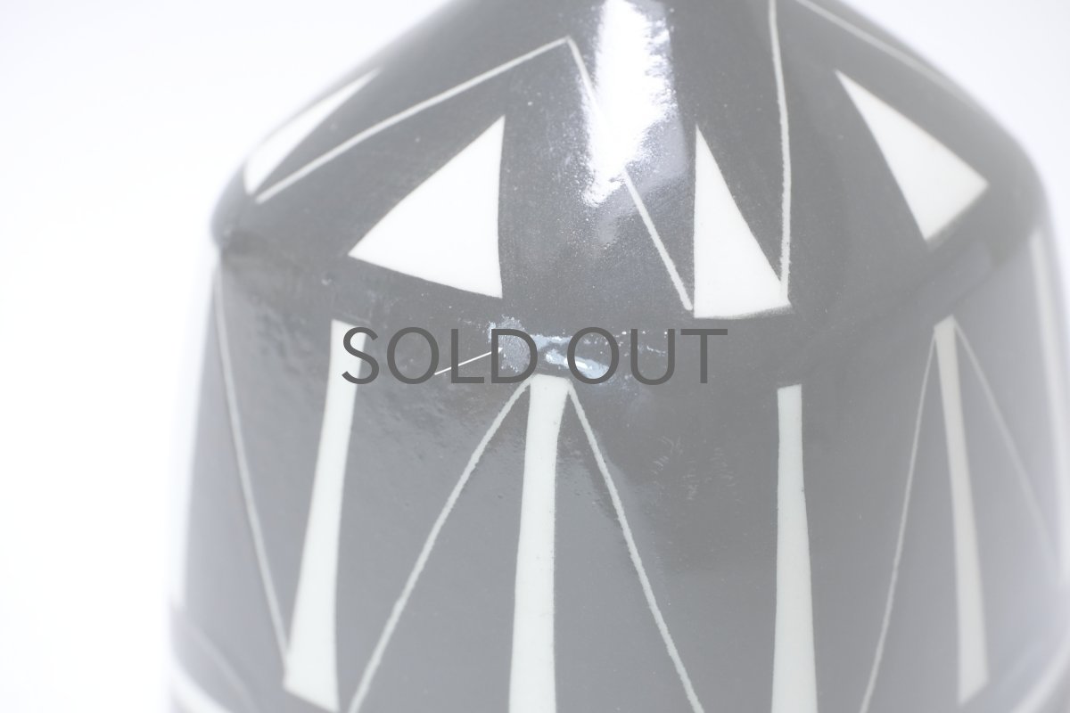 画像4: Gustavsberg/グスタフスベリ/Indigo /インディゴ/一輪挿し/四角型/ブラック/幾何学柄 (4)