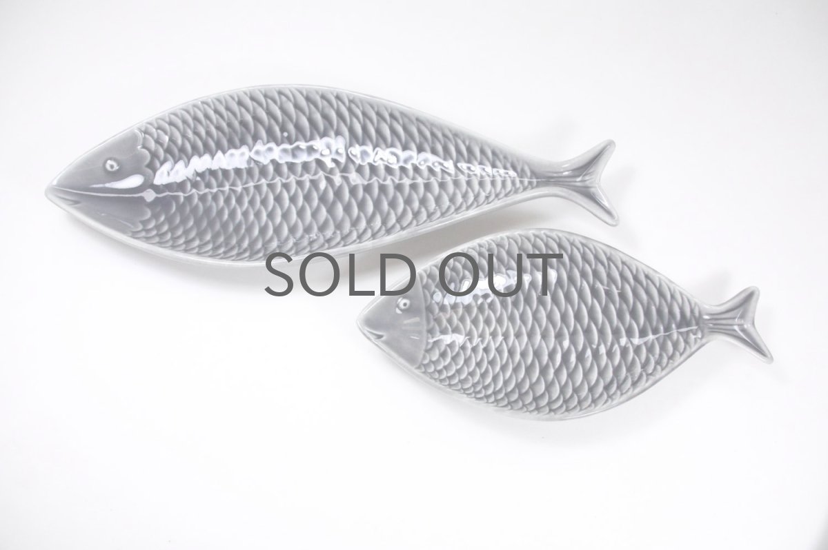 画像6: 北欧ビンテージ/Gustavsberg/グスタフスベリ/スティグ・リンドベリ/魚プレート/グレー/Sサイズ/超レア (6)
