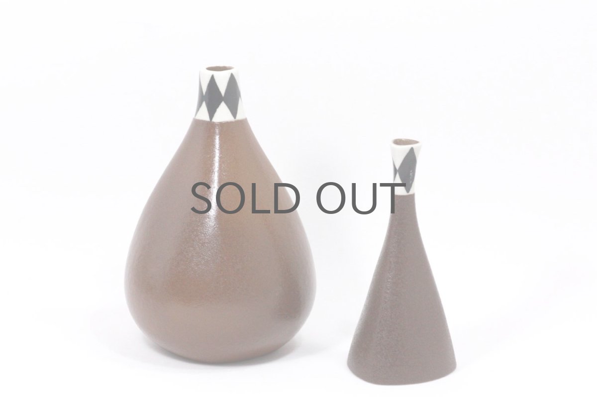 画像5: Gustavsberg/グスタフスベリ/Karin Bjorquist/Diamond pattern/一輪挿し (5)