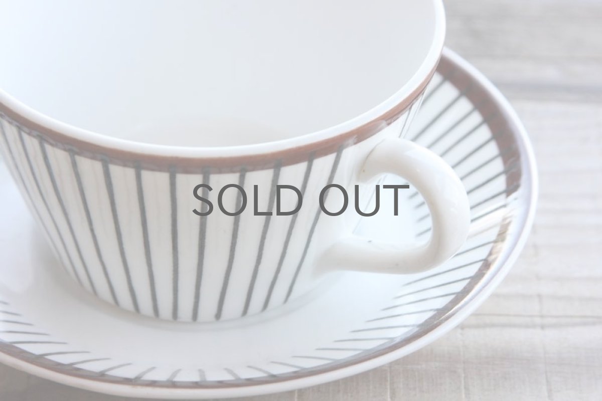 画像2: Gustavsberg Spisa Ribb  スピサリブ ティーカップ&ソーサー  No.2 (2)