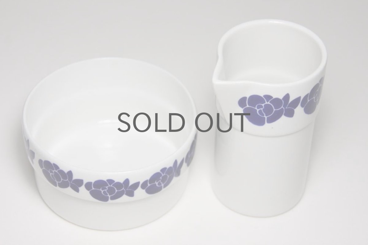 画像2: ビンテージ北欧雑貨/Gustavsberg/グスタフスベリ /Jasmin/ジャスミン/クリーマー＆シュガーポット (2)