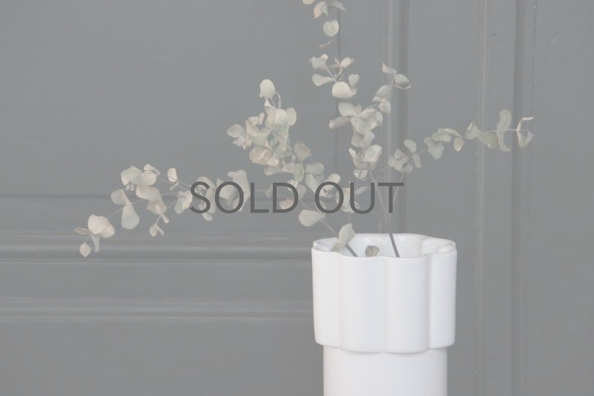 画像2: Gustavsberg/グスタフスベリ/ Karin Bjorquist/白の花瓶 (2)