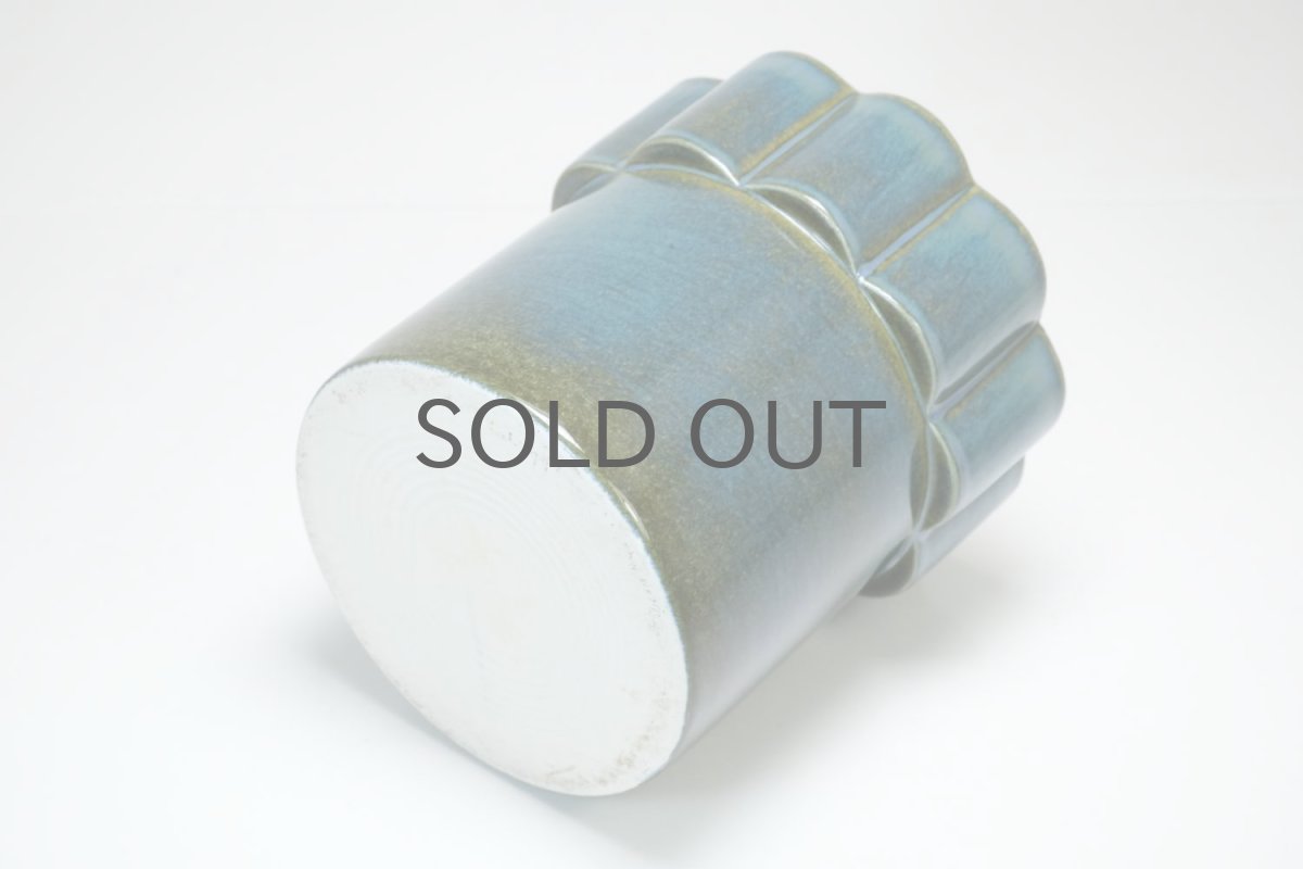 画像8: Gustavsberg/グスタフスベリ/ Karin Bjorquist/オリーブグリーン&ブルーグリーン/花瓶/ベース (8)