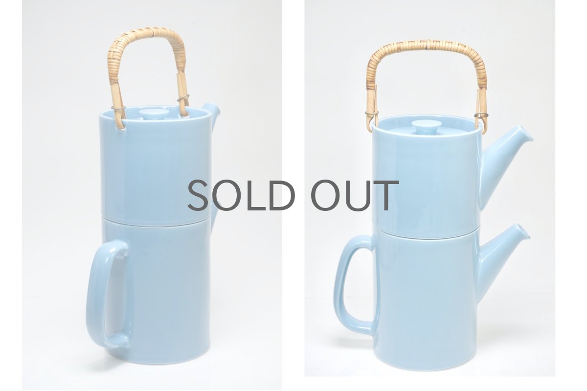 画像4: Gustavsberg/グスタフスベリ/Colorado/コロラド/ティーポット&コーヒーポット/スタッキング/ダブルポット/ライトブルー (4)