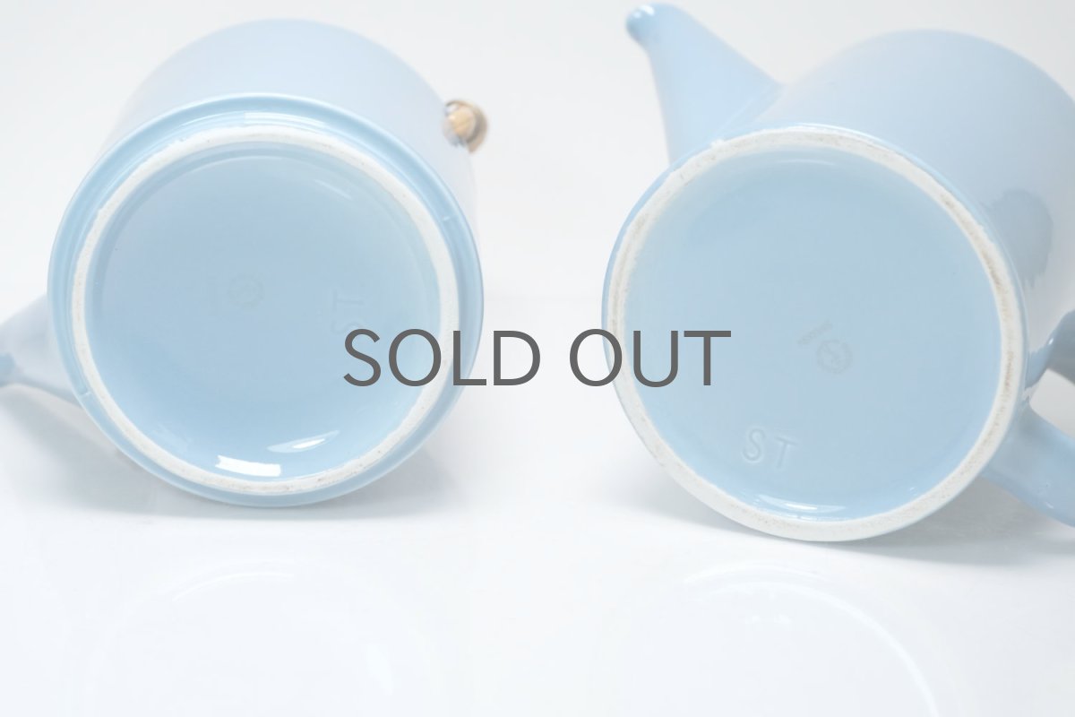 画像15: Gustavsberg/グスタフスベリ/Colorado/コロラド/ティーポット&コーヒーポット/スタッキング/ダブルポット/ライトブルー (15)